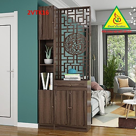 Tủ kệ trang trí kiêm vách ngăn phòng khách , nhà bếp 2VTK16 - Nội thất lắp ráp Viendong Adv