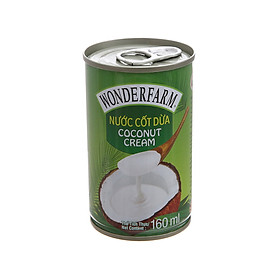 Nước cốt dừa Wonderfarm lon 160ml