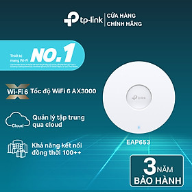 Mua Bộ Access Point Wifi Gắn Trần TP-Link EAP653 Băng Tần Kép AX3000 - Hàng Chính Hãng