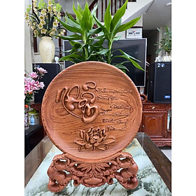Mua Tranh đĩa gỗ hương trạm khắc chữa Nhẫn