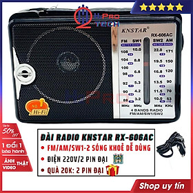 Mua Đài Radio Cho Người Già  Đài Radio KNSTAR RX-606AC Cao Cấp  4 Bands Am/Fm/Sw1/Sw2 (Tặng 2 Pin Đại 50K)-H2Pro Tech