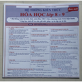 Hình ảnh Hệ Thống Kiến Thức Hóa Học lớp 8-9 (Bản mới)