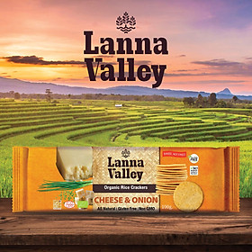 Bánh Gạo Hữu Cơ Lanna Valley (100g) - Vị Truyền Thống, Vị BBQ, Vị Phô Mai, Vị Chua Cay