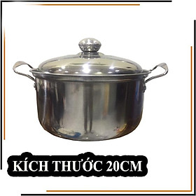 Mua NỒI INOX 20CM DÀY DẶN  NỒI INOX CAO CẤP KÈM VỈ HẤP