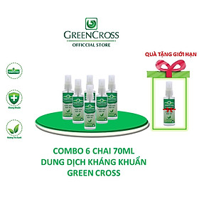 COMBO 6 CHAI DUNG DỊCH RỬA TAY KHÁNG KHUẨN GREEN CROSS 70ML