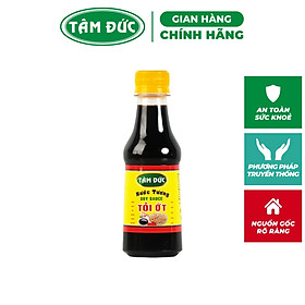 Tâm Đức - Nước tương vị tỏi ớt ngon chai 225ml dùng được cho món chay