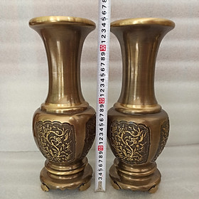 Mua Lọ Hoa Đồng Hoa Văn Tứ Quý. Lọ Cắm Hoa Bằng Đồng  Bình Bông  Bình Hoa Bằng Đồng Chạm Hoa Văn Tứ Quý