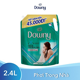 Nước Xả Vải Downy Expert Dành Cho Phơi Trong Nhà 2.4L (dạng túi)