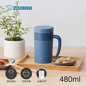 Mua Ca giữ nhiệt có lưới lọc Zojirushi SE-KAE48-TA 480ml( Màu xanh)  bảo hành giữ nhiệt 1 năm chính hãng