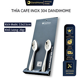 Bộ 6 thìa cafe inox 304 DandiHome