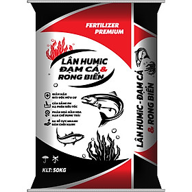 Phân Lân Humic Đạm cá Rong biển Tốt cho tất cả các loại cây trồng 50kg