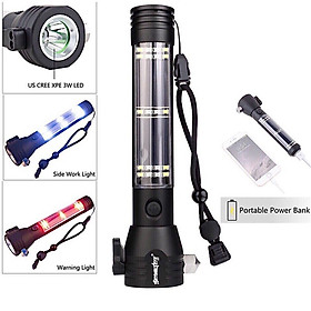 Mua Đèn Pin Cứu Hộ Chống Nước Siêu Sáng Chiếu Xa 300M Có Còi Hú Tiện Lợi