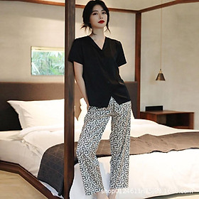 Đồ Bộ Pijama Lụa Đồ Mặc Nhà️ Bộ Ngủ Cao Cấp Mát Mềm Mịn - ELSA