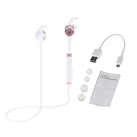 Tai Nghe Nhét Tai Gs-BT215 Bluetooth 4.1 Âm Thanh Nổi Ngoài Trời Với Mic Vàng Hồng