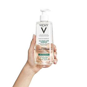 Nước tẩy trang dành cho da nhờn, mụn Vichy Mineral Micellar Water Oily skin 400ml