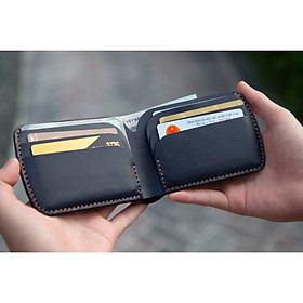 Ví cầm tay mini J4M, ví sen cách điệu da bò thật, thời trang Unisex cho nam và nữ đựng thẻ và tiền, VSX21