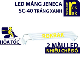 LED Máng Thủy Sinh SC-40 Jeneca dùng cho hồ 40 45 cm TRẮNG XANH / ĐỔI MÀU WRGB