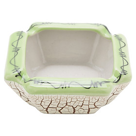 Gạt Tàn Rạn Vuông Gốm Sứ Bát Tràng A273