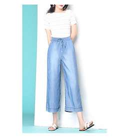 QUẦN JEANS NỮ SUÔNG LỬNG THUN-JNTHUN