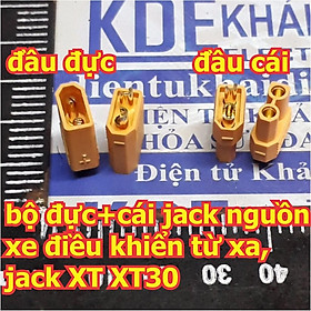 Bộ đực + cái jack nguồn PIN xe điều khiển từ xa, jack XT XT30 hàng chất lượng cao kde4545
