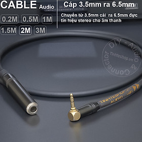 Mua Cáp 3.5mm sang 6.5mm stereo DIY 0.2 đến 5 mét - 3.5mm male to 6.5mm female TRS cable