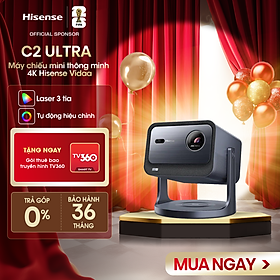 Mua Máy chiếu mini thông minh Hisense C2 Ultra 4K Laser 3 màu  Chơi game siêu mượt  Bảo hành 3 năm - HÀNG CHÍNH HÃNG