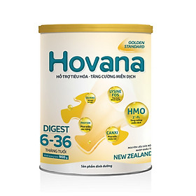 Sữa Bột Hovana Digest 900gr hỗ trợ tiêu hóa, tăng cường miễn dịch, tăng cân tự nhiên