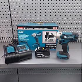 MÁY SIẾT BU LÔNG DÙNG PIN(12.7MM)(18V) MAKITA DTW190SFX7 (01 ĐẾ SẠC 18V 01 PIN 18V / 3.0AH) - HÀNG CHÍNH HÃNG