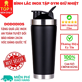 Loại Cao Cấp - Giữ Nhiệt - Inox 304 bình lắc gym, bình lắc shaker, bình