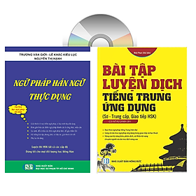 Hình ảnh Sách - combo: Ngữ Pháp Hán Ngữ Thực Dụng  +Bài tập luyện dịch tiếng Trung ứng dụng (Sơ -Trung cấp, Giao tiếp HSK có mp3 nghe, có đáp án)+DVD tài liệu