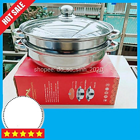 Mua Nồi hấp 2 tầng inox đẹp ️FREESHIP️ Nồi hấp đa năng tiện lợi