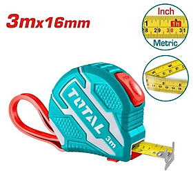 THƯỚC KÉO THÉP NỀN VÀNG 3X16MM TMT126231 TOTAL -HÀNG CHÍNH HÃNG
