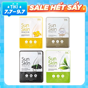 Combo 4 Mặt Nạ Dưỡng Ẩm, Sáng Da, Chống Lão Hóa ISK Sun Skin Mask 4x23g