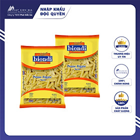 COMBO 2 Gói Nui Ống Penne Rigate Số 18 Biondi 500g | Biondi Penne Rigate No.18 500g