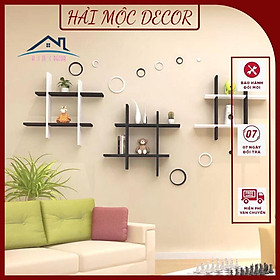 Mua Kệ treo tường trang trí Hải Mộc Decor kệ gỗ treo tường dẫu thăng ( #) chống ẩm mốc  bền bỉ với thời gian KG17