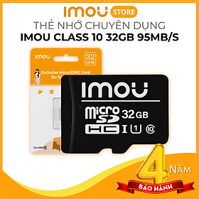 Thẻ nhớ IMOU chuyên dụng cho Camera 95 MB/s Class 10 32GB/64GB - Hàng Chính Hãng