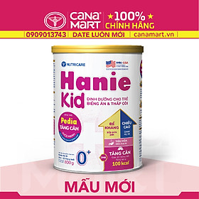 Sữa bột tốt cho bé Nutricare Hanie Kid 0+, dinh dưỡng cho trẻ biếng ăn, suy dinh dưỡng