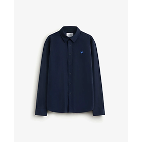 Áo sơ mi tay dài oxford thêu hoạ tiết form Loose (2 màu) - ROUTINE 10F24SHL015 | LASTORE MENSWEAR