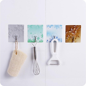 Mua Móc Dán Tường Siêu Dính Trong Suốt Chịu Lực Tốt Treo Tường Chắc Chắn 6x6 cm 08