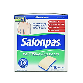 Hộp 140 Miếng Dán Giảm Đau Salonpas Painn Relieving - Mỹ