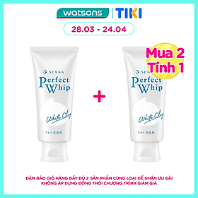 Sữa Rửa Mặt Tạo Bọt Senka Perfect White Clay 120g