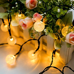 Mua Dây Đèn LED Bóng Tròn Năng Lượng Mặt Trời Chống Nước Trang Trí Sân Vườn
