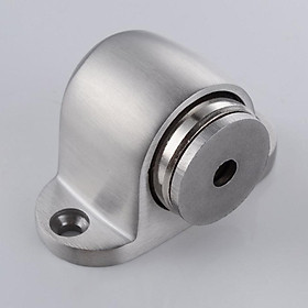 Mua Hít nam châm thấp 30mm INOX NHÁM 2mm gắn nền  giữ cửa mở tránh va đập