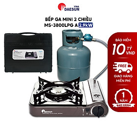 Mua Bếp Ga Mini 2 Chiều Maxsun MS-3800LPG A - Công Suất 2900W | Phủ Sứ Cao Cấp | Bảo Hiểm Chống Nổ | Hàng Chính Hãng