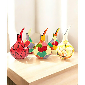 Bình hoa sơn mài cao cấp - Bình miệng chẻ / Thu hút tài lộc- Phong Thủy- Độc Đáo