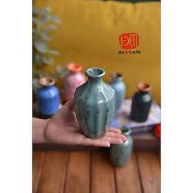 Lọ hoa mini để bàn siêu cute, sứ Bát Tràng. Trang trí kệ treo tường, bàn làm việc, bàn cafe, bàn trà bh5