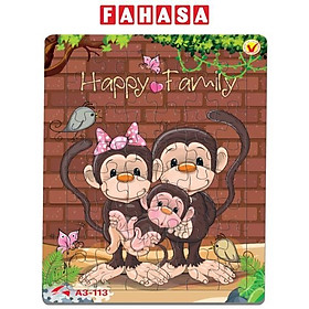 Tranh Xếp Hình A3 48 Mảnh - Happy Family A3-113