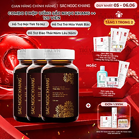 COMBO 3 hộp thực phẩm chức năng Viên uống Sắc Ngọc Khang++ (120 viên)