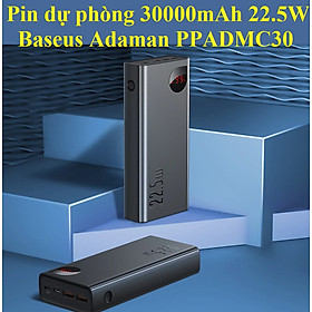 Mua Pin dự phòng 30000mAh 22.5W sạc nhanh PD/QC Baseus Adaman Mental Display PPIMDA-C0A_Hàng Chính hãng