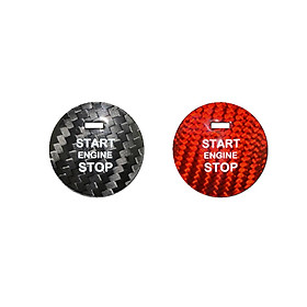 For Mazda CX-8 CX-5 CX-4 CX-3 MX-5 Axela Car Decorative Sticker Carbon Fiber One-click Start Button Sticker